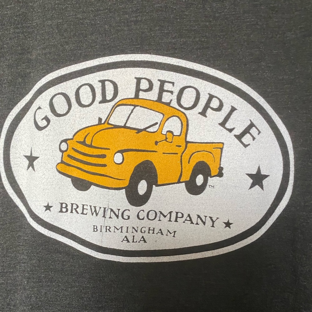 GOOD PEOPLE BREWING CO Birmingham AL Charcoal Gray Short Sleeve T XXL - Picture 3 of 9